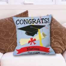 Class of 2015 Personalized Graduation Congrats Throw Pillows