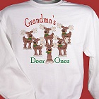 Deer Ones Personalized Christmas Sweatshirt