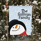 Let It Snow Personalized Snowman Garden Flags