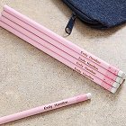 Baby Pink Personalized Pencils
